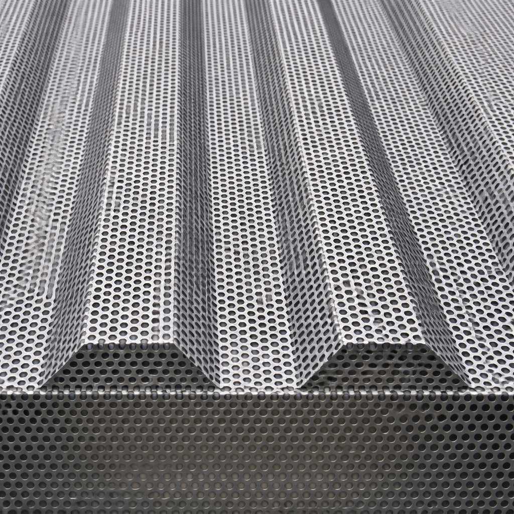 Т55 перфорированный профнастил для фасадов, ограждений и промышленных объектов